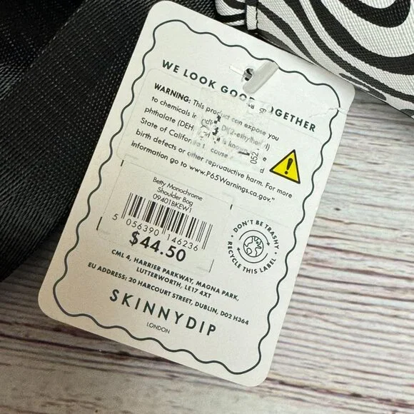 SKINNYDIP LONDON Betty Monochrome Shoulder Bag - Picture 5 of 5